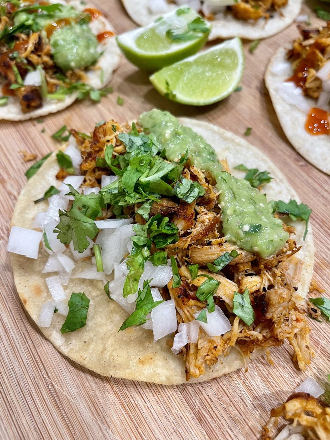Chicken street tacos